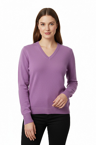 Johnstons Of Elgin Dámský Svetr Vlněný Fialový Vel. M