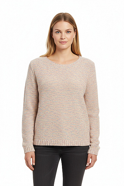 Tchibo Dámský Pletený Pulovr S Výstřihem Do V Barevný Volný Velikost 40/42