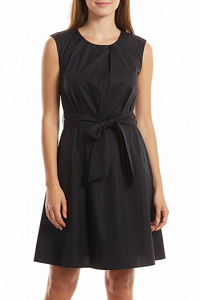 Páskové Šaty Bez Rukávů Bavlněné Modré Woolrich