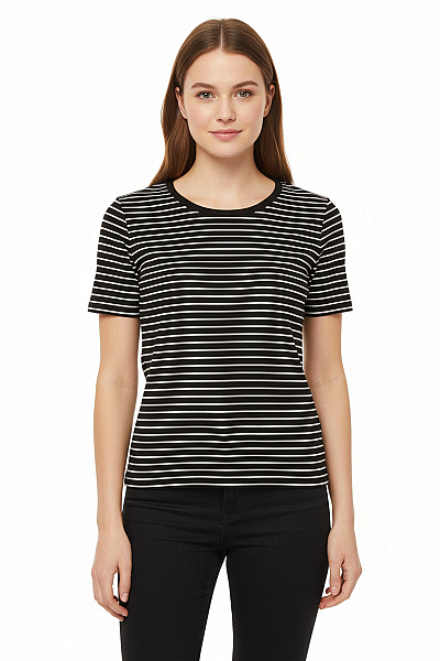 ATMOSPHERE Vzorovaná  Halenka Černobílá