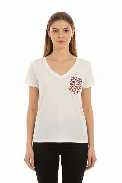 Canda Dámské Tričko Bílé Vel. XS