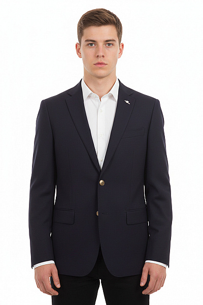 GANT Společenské Pánské Sako Vlněné Modré Vel. 48