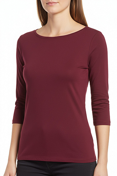 Jednoduché Dámské Tričko Fialové Vel. L