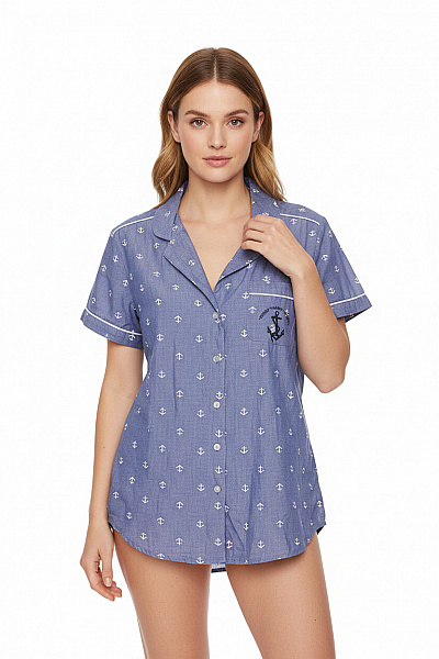Dámské Pyžamo Modré Vel. S