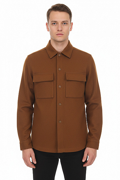 Pánská Košile Hnědá Vel. S