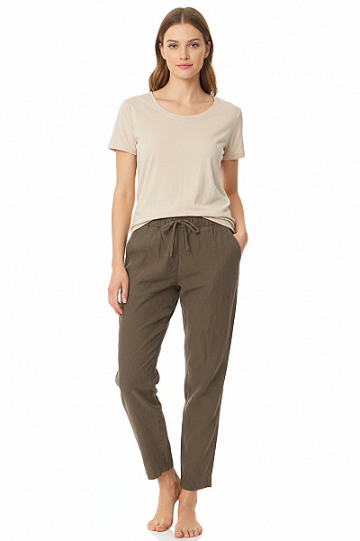 Reserved Dámské Kalhoty Khaki Vel. 34