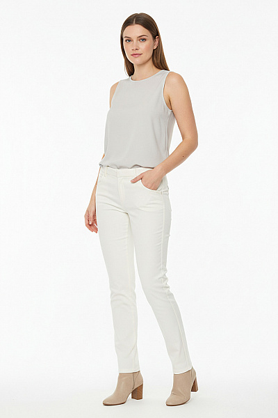 Dámské Chino Kalhoty Bílé Orsay Second Hand