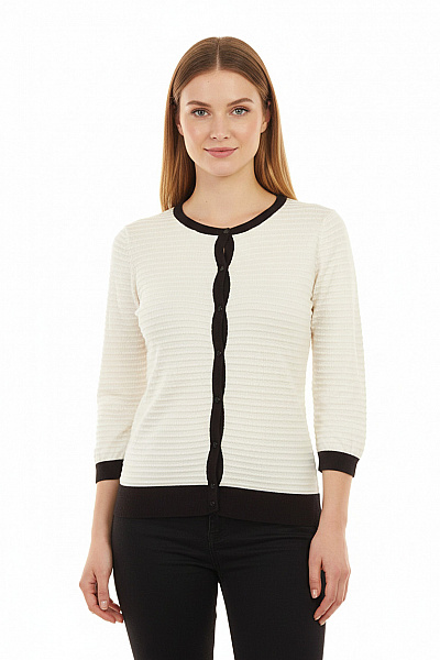 Dámský Svetr Černobílý Vel. M