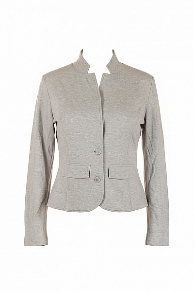 Terranova Šedé Dámské Vypasované Sako Ležérní Na Běžné Nošení Bez Klop Vel. L