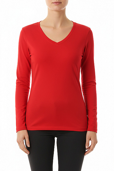 Jednoduché Dámské Tričko Červené Esmara Vel. L