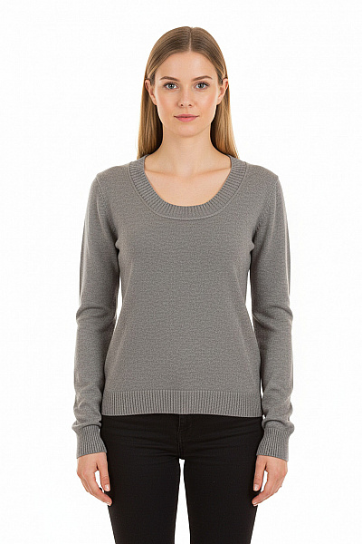 Dámský Svetr Šedý Second Hand Vel. S