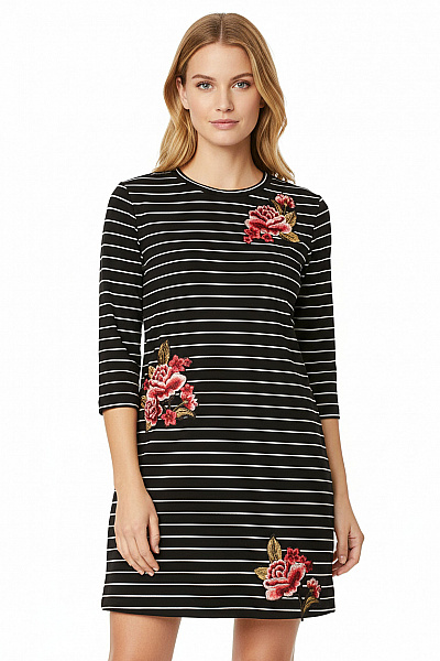 Dámské Tričko S Potiskem Černobílé New Look Vel. 38