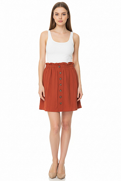 PULL&BEAR Sukně Červená Vel. S