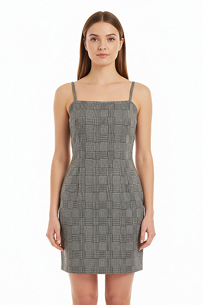  Šaty S Ramínky Šedé Forever21 Vel. L