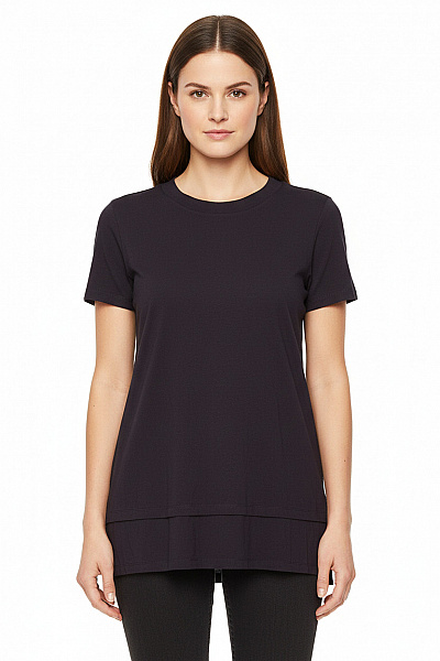 Esprit Jednoduché Dámské Tričko Modré Vel. M