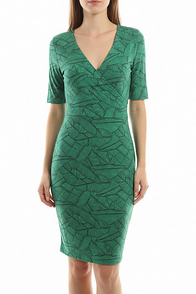 Tričkové  Šaty Zelené Second Hand