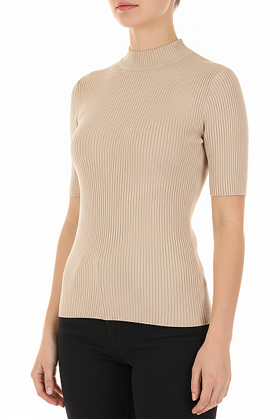  Halenka Pletená Béžová Vel. XS