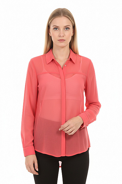 Bershka Společenská Dámská Košile Růžová Vel. XS#