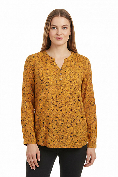 Vzorovaná  Halenka Hnědá Second Hand Vel. 40