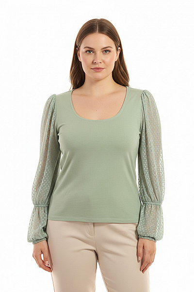  Halenka Jednobarevná Zelená STRADIVARIUS Vel. L