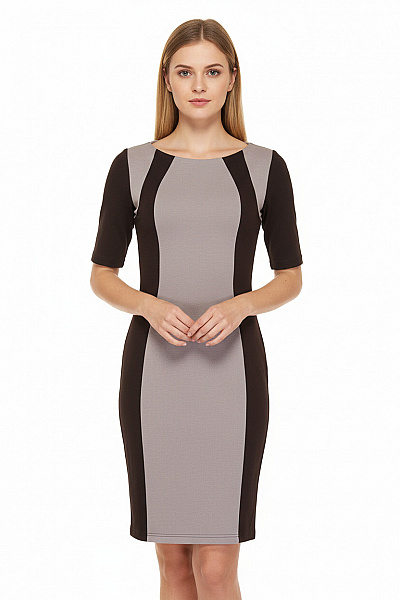 Tričkové  Šaty Šedé Vel. 38