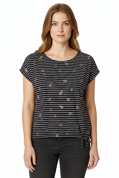 CECIL Dámské Tričko Modré Vel. M