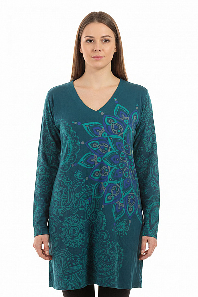 Šaty Modré Second Hand Vel. M