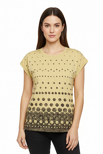 Dámské Tričko Zelené MOIRA Second Hand Vel. M