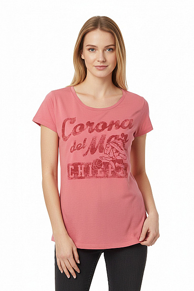 TIMEOUT BRAND Dámské Tričko Růžové