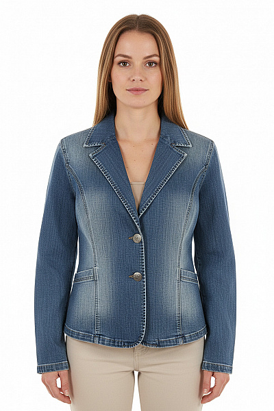 Dámská Bunda Modrá Second Hand Vel. 44