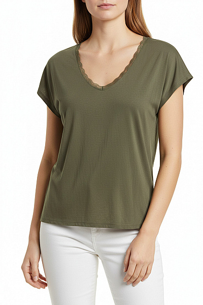 Dámské Tričko Zelené PROMOD Second Hand