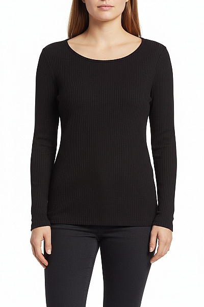 Jednoduché Dámské Tričko Černé Vel. M