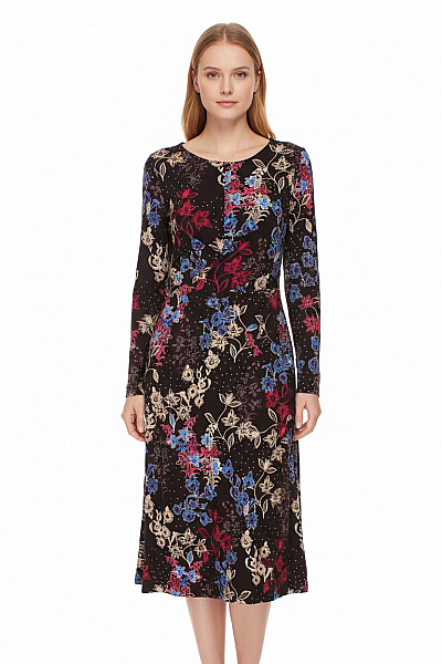  Šaty S Květinovým Potiskem Barevné