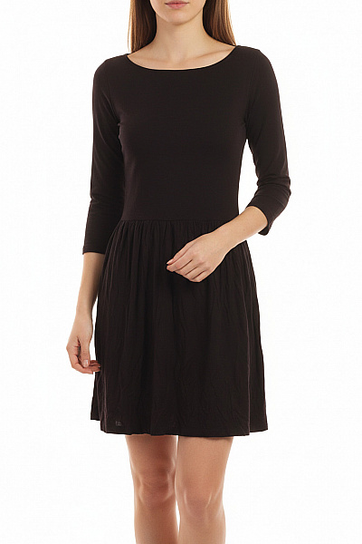 STRADIVARIUS Tričkové  Šaty Černé Vel. M