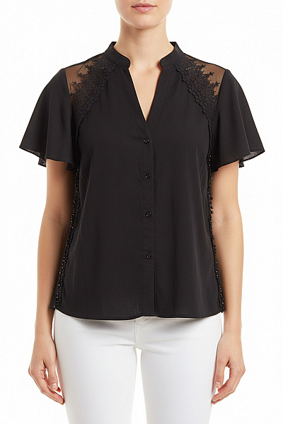 Letní Dámská Košile Černá Vel. L