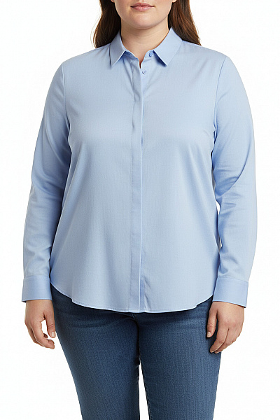 Amisu Letní Dámská Košile Modrá Vel. XL