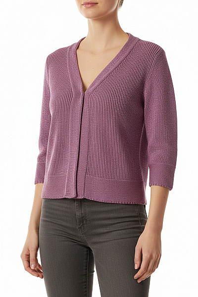 Dámský Cardigan Fialový Vel. S