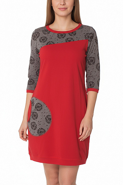 Tričkové  Šaty Červené Vel. M