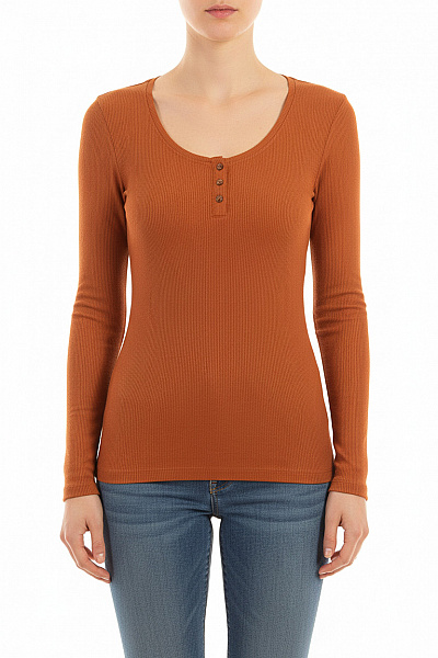 F&F Dámské Tričko Oranžové Second Hand Vel.  38