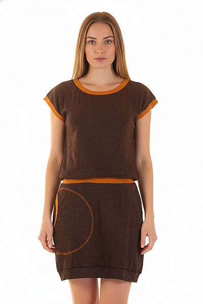Šaty Hnědé Vel. S