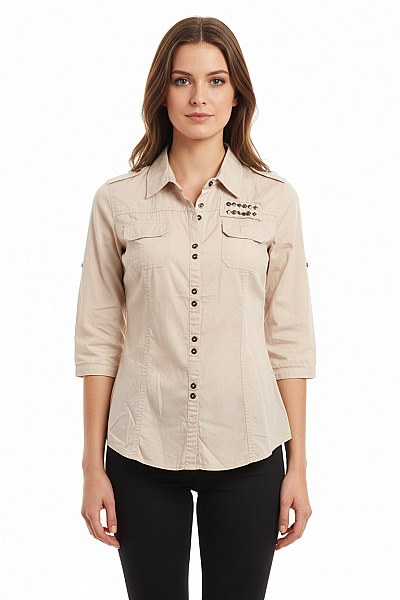 Dámská Košile Béžová Second Hand