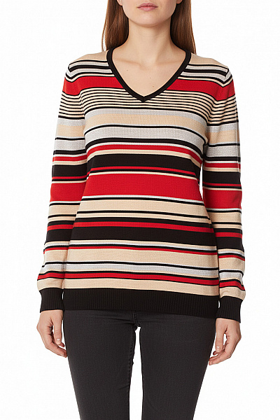 Dámský Svetr Barevný Canda Second Hand Vel. M