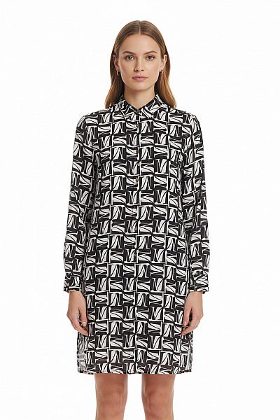 Košilové  Šaty Černobílé Mohito Second Hand Vel. 36