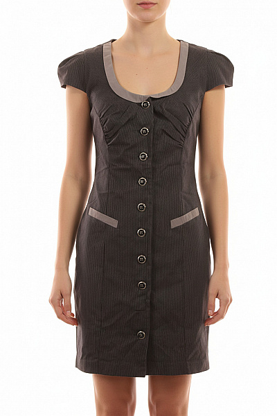 Košilové  Šaty Šedé New Look Vel. 40