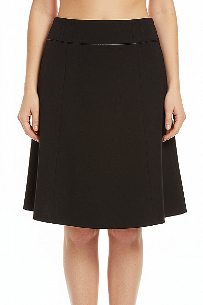 Orsay Dámská černá áčková Sukně Ke Kolenům Polyesterová Vel. 38