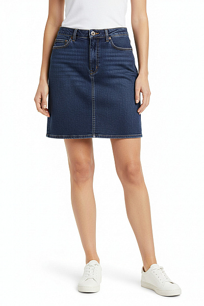 William De Faye Džínová  Sukně Modrá Vel. 36