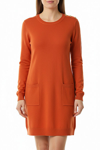  Šaty Pletené Růžové Second Hand Vel. 44/46