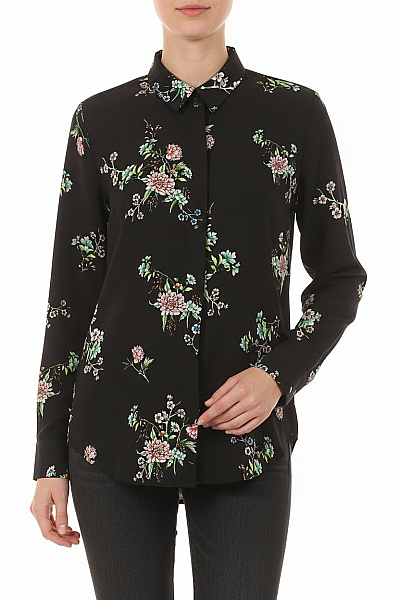 Vzorovaná Dámská Košile Černá Second Hand Vel. 36