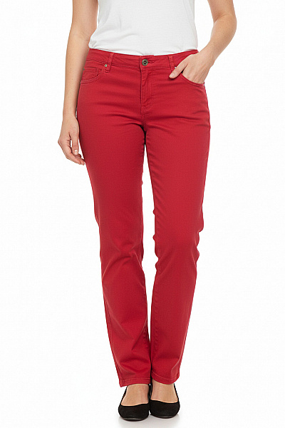 Dámské Kalhoty Rovné Červené BRAX Vel. 40