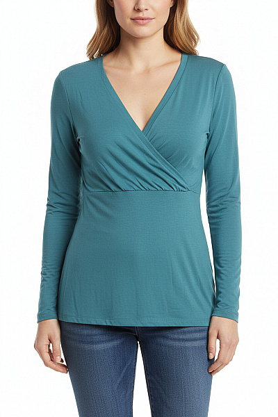 Jednoduché Dámské Tričko Modré Flame Second Hand Vel. L